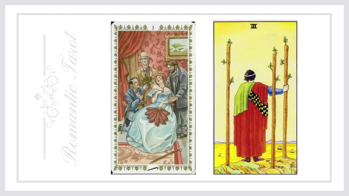 로맨틱타로 완드 3 (Three of Wands)해석
