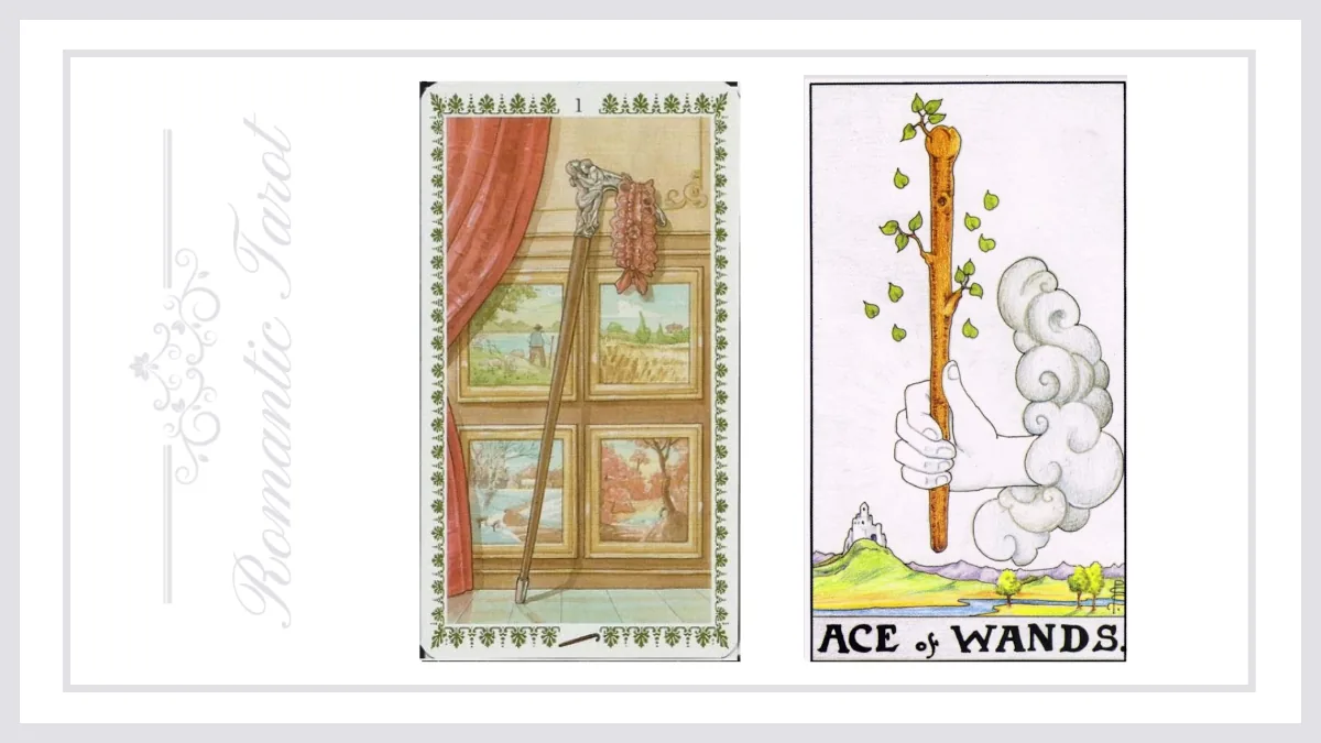 로맨틱타로 완드 에이스 (Ace of Wands)해석