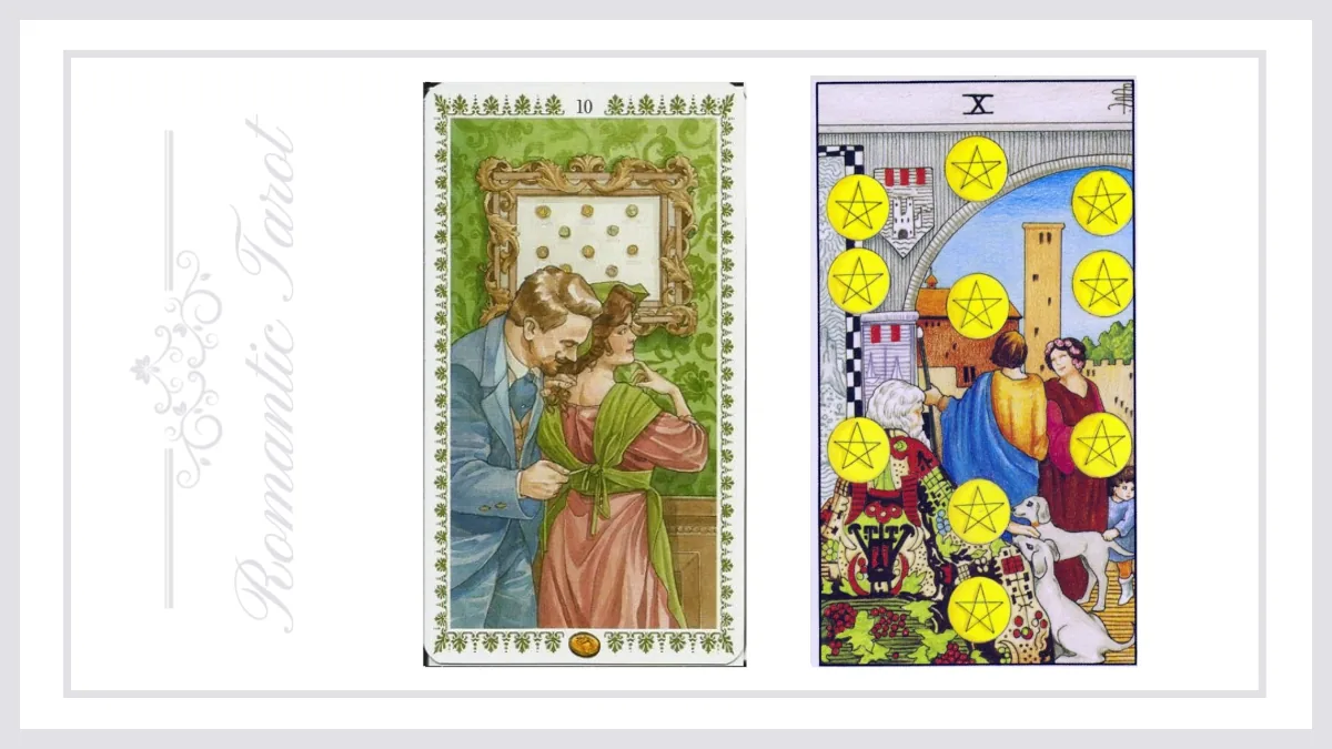 로맨틱타로 펜타클 10 (Nine of Pentacles)해석